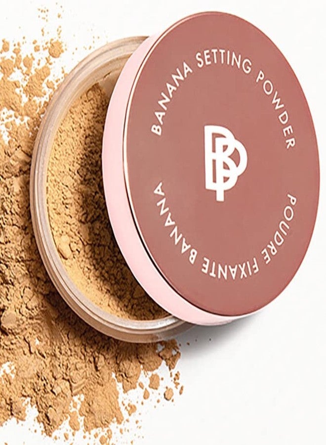 Bellapierre XL Banana Setting Powder – Color-Correcting Brightening Powder, Matte Finishing Tint, Translucent Under-Eye Baking Makeup, Lightweight Talc-Free Formula - Tan – 1 oz - Image 1